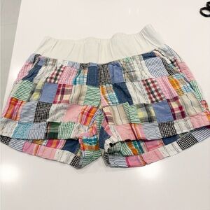 Patchwork Cotton Shorts Boho Cottagecore Festival Size M